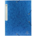 Exacompta Boîte de classement Cartobox dos de 2,5 cm, bleu, épaisseur 5/10e