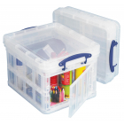 Really Useful Box boîte de rangemen 35 litres pliable, transparent