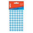 Apli étiquettes rondes en pochette diamètre 13 mm, bleu, 175 pièces, 35 par feuille (2056)