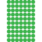 Apli étiquettes rondes en pochette diamètre 19 mm, vert, 560 pièces, 70 par feuille