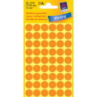 Avery Etiquettes ronds diamètre 12 mm, orange clair, 270 pièces