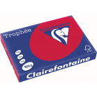 Clairefontaine Trophée Intens, papier couleur, A3, 160 g, 250 feuilles, rouge groseille