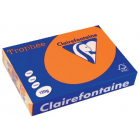 Clairefontaine Trophée Intens, papier couleur, A4, 120 g, 250 feuilles, orange vif