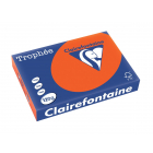 Clairefontaine Trophée Intens, papier couleur, A4, 120 g, 250 feuilles, églantine
