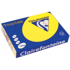 Clairefontaine Trophée Intens, papier couleur, A4, 160 g, 250 feuilles, jaune soleil