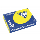 Clairefontaine Trophée Intens, papier couleur, A4, 210 g, 250 feuilles, jaune soleil