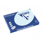 Clairefontaine Trophée Pastel, papier couleur, A3, 120 g, 250 feuilles, bleu azur
