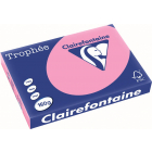 Clairefontaine Trophée Pastel, papier couleur, A3, 160 g, 250 feuilles, rose intense