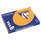 Clairefontaine Trophée Pastel, papier couleur, A3, 120 g, 250 feuilles, clémentine