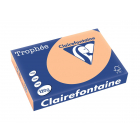 Clairefontaine Trophée Pastel, papier couleur, A4, 120 g, 250 feuilles, abricot