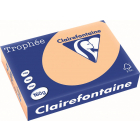 Clairefontaine Trophée Pastel, papier couleur, A4, 160 g, 250 feuilles, abricot