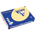 Clairefontaine Trophée Pastel, papier couleur, A4, 160 g, 250 feuilles, jaune canari