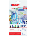Edding Brushpen Porcelaine Cool, assortiment, 6 pièces