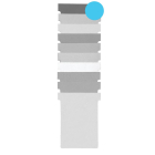 Nobo fiches T indice 1,5, ft 53 x 45 mm, bleu