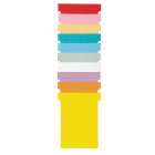 Nobo fiches T indice 4, ft 180 x 124 mm, jaune