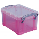 Really Useful Box 0,7 litres, rose transparent