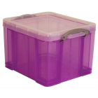 Really Useful Box boîte de rangemen 35 litres, pourpre transparent