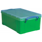 Really Useful Box boîte de rangement 9 l, vert transparent