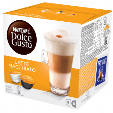 Nescafé koffiepads Dolce Gusto, Latte Macchiato, pak van 16 stuks