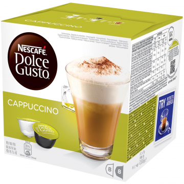 Nescafé koffiepads Dolce Gusto, Cappucino, pak van 16 stuks