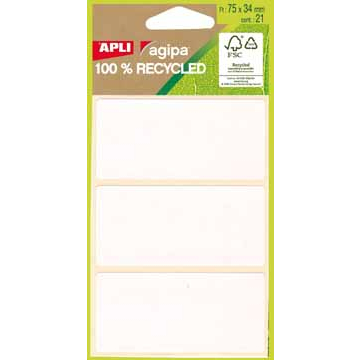 Apli étiquettes blanches en étui