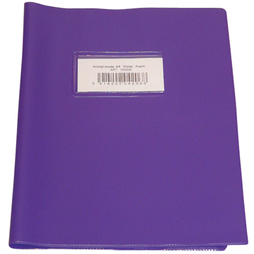 Protège-cahiers violet, ft cahier 16,5 x 21 cm