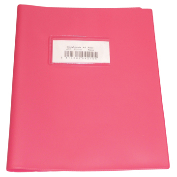 Protège-cahiers rose, ft cahier 16,5 x 21 cm