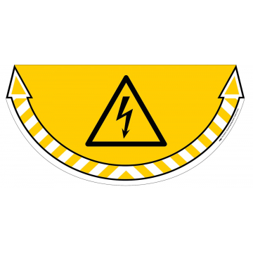 Take Care by CEP vloersticker, elektrische gevarenzone