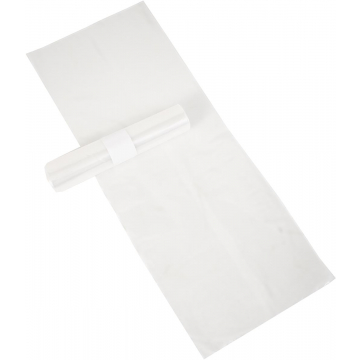 Vuilniszak ft 60 x 80 x 0.02 cm, transparant, HDPE, 20 x rol van 20 stuks