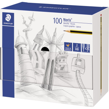 Staedtler potlood Noris HB, display van 100 stuks