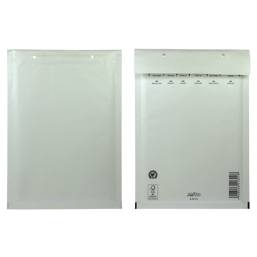 Airpro enveloppes à bulles d'air, ft 180 x 265 mm avec bande adhésive, blanc, boîte de 100 pièces