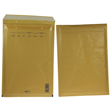 Enveloppes à bulles d'air Ft 230 x 340 mm avec bande adhésive, brun, boîte de 100 pièces