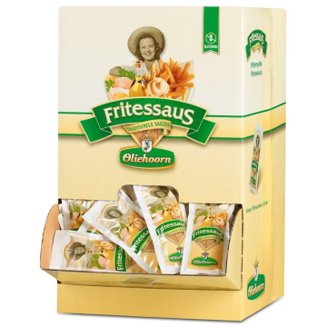 Oliehoorn Fritessaus, 35% glutenvrij, doos van 198 zakjes van 20 ml