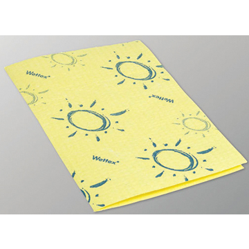 Vileda éponge chiffon Wettex Soft, jaune, paquet de 10 pièces