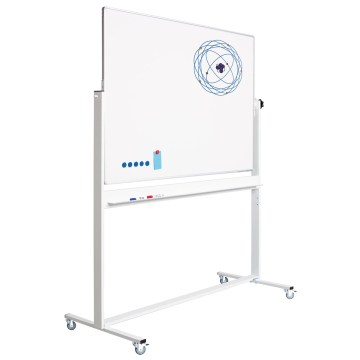 Smit Visual magnetisch whiteboard, emaille en aluminium, 120 x 150 cm