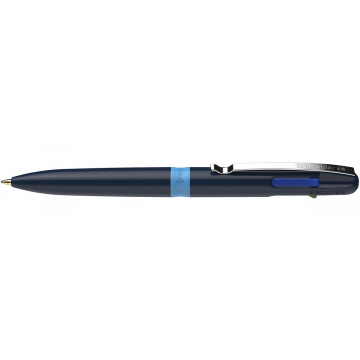 Schneider 4-kleurenbalpen Take 4, medium, donkerblauw/lichtblauw