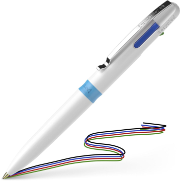 Schneider 4-kleurenbalpen Take 4, medium, lichtblauw/wit