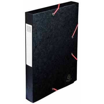 Exacompta Boîte de classement Cartobox dos de 4 cm, noir, épaisseur 7/10e