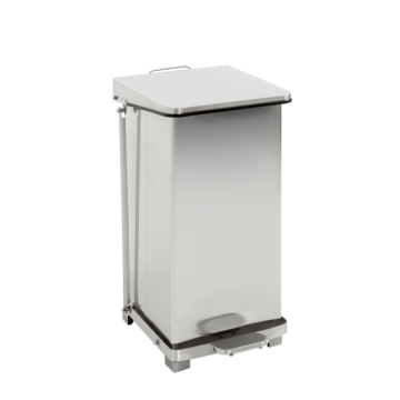 Afvalbak Vepa Bins pedaalemmer Industrieel 45 liter mat RVS