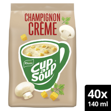 Cup-a-Soup Unox Champignon crème sac pour distributeur 140ml