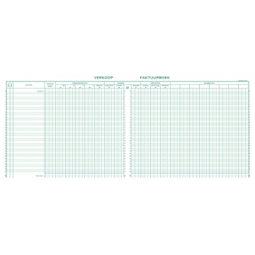 Exacompta register verkoop, ft 27 x 32 cm, nederlandstalig