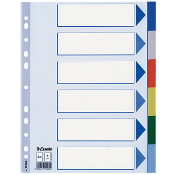 Esselte intercalaires 6 onglets