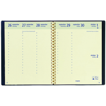 Agenda Optivision Large, ft 17,2 x 22 cm, 1 week per 2 pagina's, 6-talig