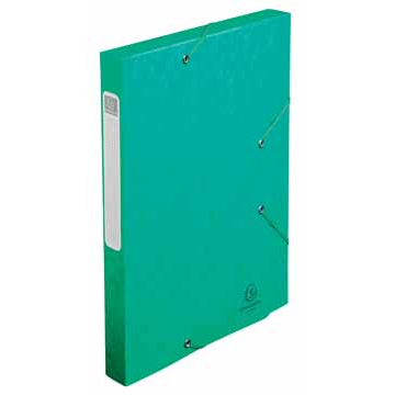 Exacompta Boîte de classement Cartobox dos de 2,5 cm, vert, épaisseur 5/10e