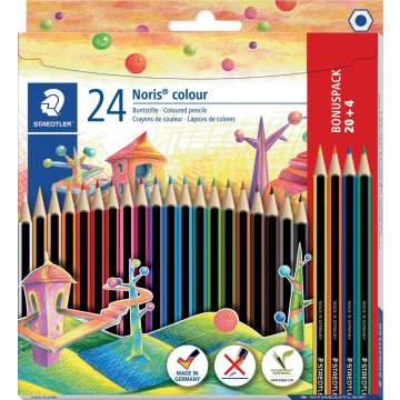 Staedtler Noris colour kleurpotloden, blister van 20 + 4 gratis