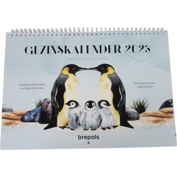 Brepols gezinskalender weekoverzicht, Nederlandstalig, 2023