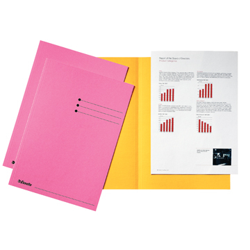 Esselte chemise de classement rose, paquet de 100 pièces