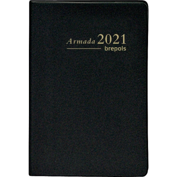 Brepols agenda Armada Seta 4-talig, zwart