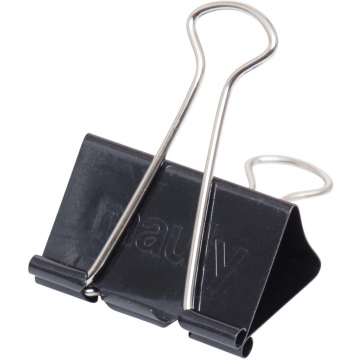 Maul Foldbackclip mauly 215, 32mm, zwart, blister met 12 stuks