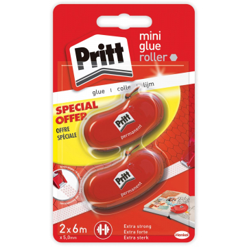 Pritt lijmroller Glue-it Refill, blister met 2 stuks (2e aan halve prijs)